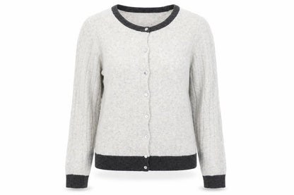 Paul Costelloe Women’s Grey 100% Cashmere Cardigan Size 16