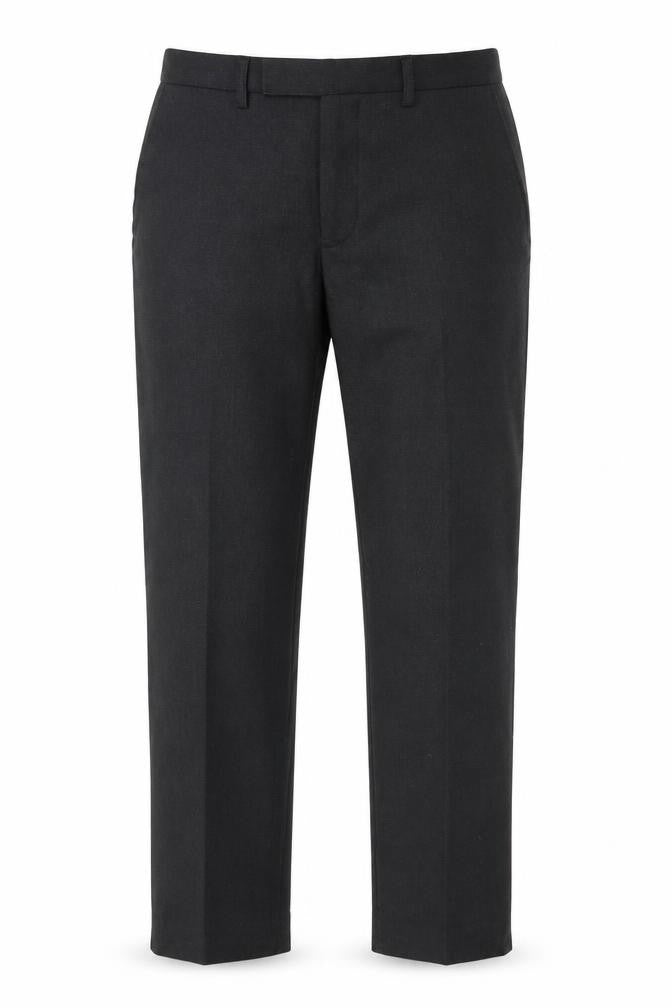 Moss 1851 Men's Black 34in Tailored Fit Dress Pants Trousers