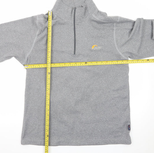 Lowe Alpine Men’s Grey Fleece 1/4 Zip Sweatshirt Top Size L