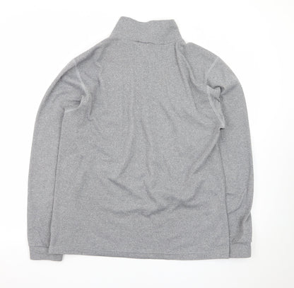 Lowe Alpine Men’s Grey Fleece 1/4 Zip Sweatshirt Top Size L