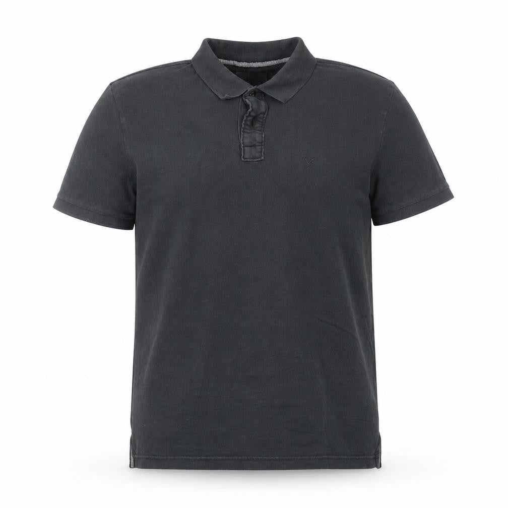 American Eagle Men’s Black Super Soft Cotton Polo Shirt Size S