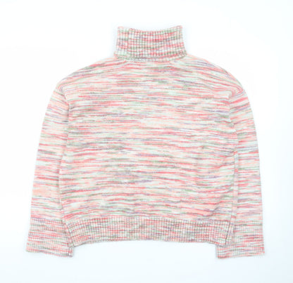 Marks and Spencer Women’s Multicoloured Roll Neck Knit Jumper Size L