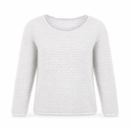 Coast Women’s Grey Scoop Neck 3/4 Sleeve Pullover Jumper Size S