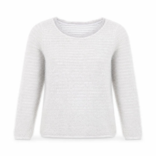 Coast Women’s Grey Scoop Neck 3/4 Sleeve Pullover Jumper Size S