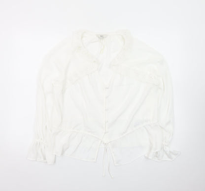 Marks and Spencer Women’s White Viscose Tunic Blouse Size 8