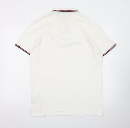 Jack & Jones Men's White XL Polo Shirt Short Sleeve Classic Fit