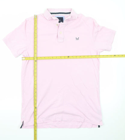 Crew Clothing Company Men's Pink L Cotton Polo Shirt