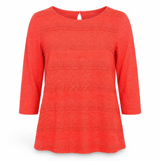 Dorothy Perkins Women's Red Lace Tunic Blouse Size 12