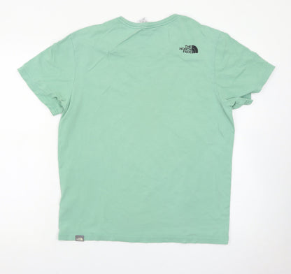 The North Face Men's Green Medium Outdoor Cotton T-Shirt