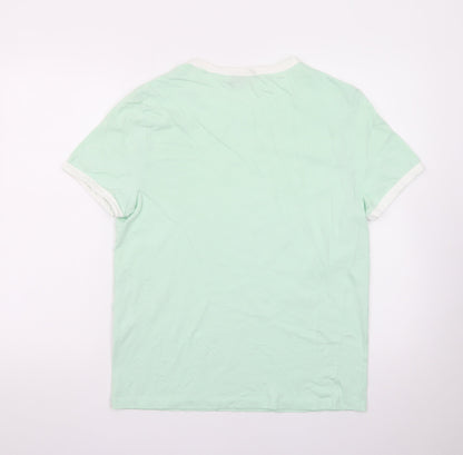 ASOS DESIGN Men's Mint Green Crew Neck Short Sleeve T-Shirt Size M