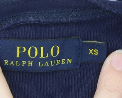 Polo Ralph Lauren Men's Blue Henley Long Sleeve Cotton T-Shirt XS