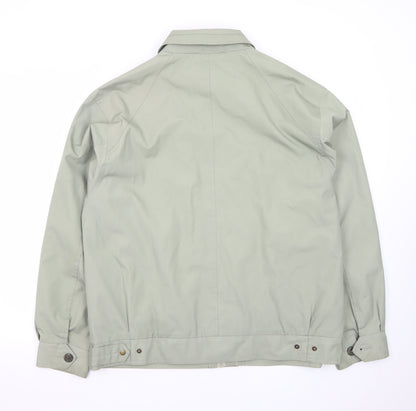 Kings Club Men’s Green L Basic Cotton Blend Casual Jacket