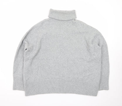& Other Stories Women Grey Wool Roll Neck Jumper Size S