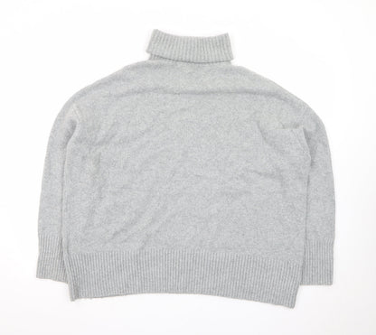 & Other Stories Women Grey Wool Roll Neck Jumper Size S