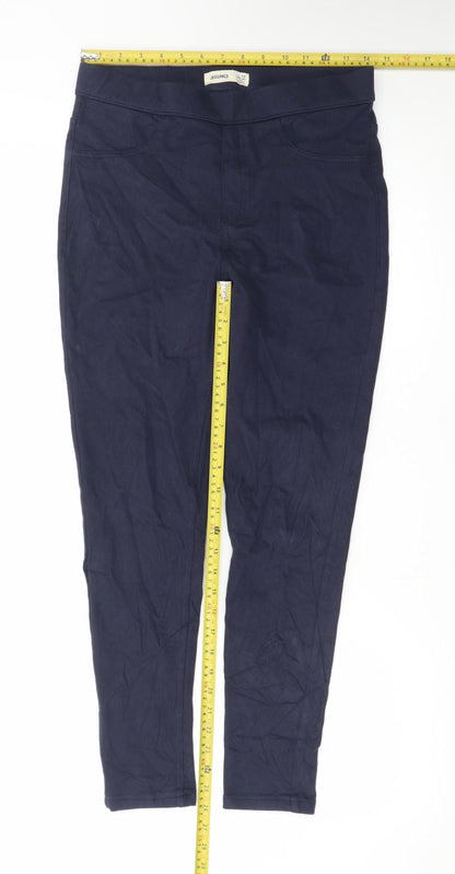 Marks and Spencer Women's Blue Size 12 Jeggings Stretch Cotton Blend