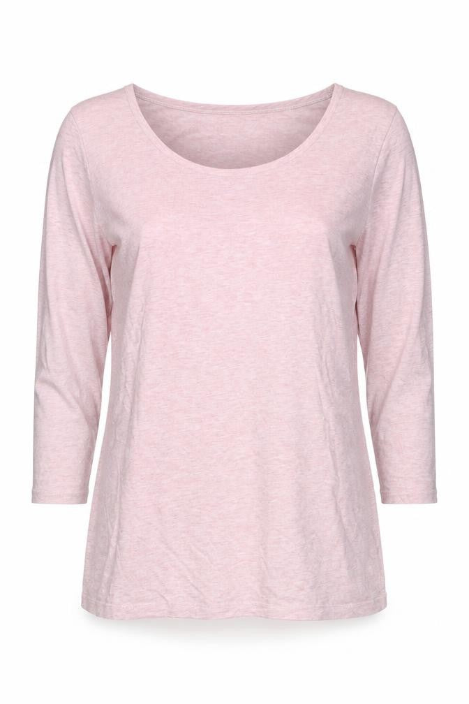 FatFace Women's Pink 3/4 Sleeve Cotton Jersey T-Shirt Size 12