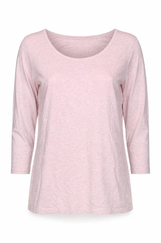 FatFace Women's Pink 3/4 Sleeve Cotton Jersey T-Shirt Size 12