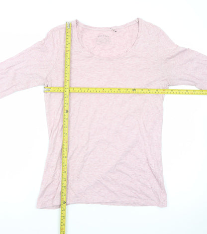 FatFace Women's Pink 3/4 Sleeve Cotton Jersey T-Shirt Size 12
