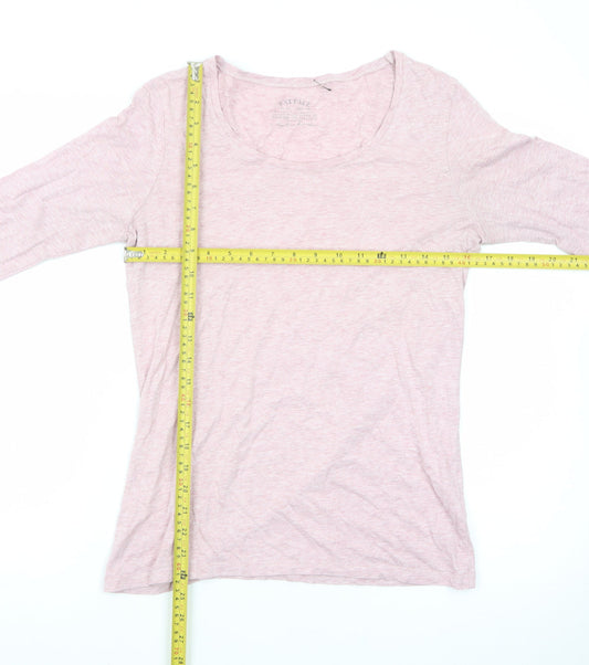 FatFace Women's Pink 3/4 Sleeve Cotton Jersey T-Shirt Size 12
