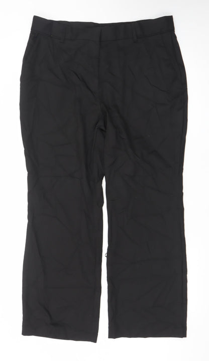 Next Women’s Black Plus Size 18 Dress Trousers Polyester Blend