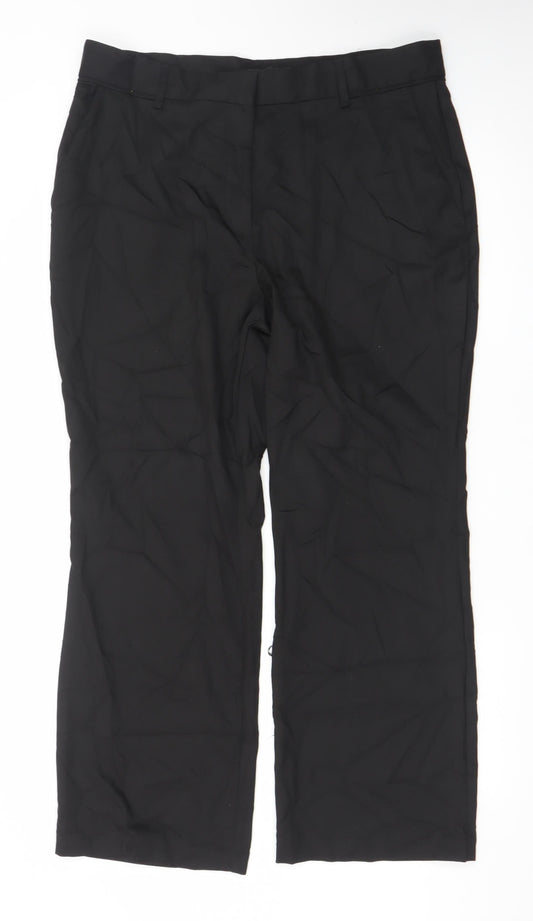 Next Women’s Black Plus Size 18 Dress Trousers Polyester Blend