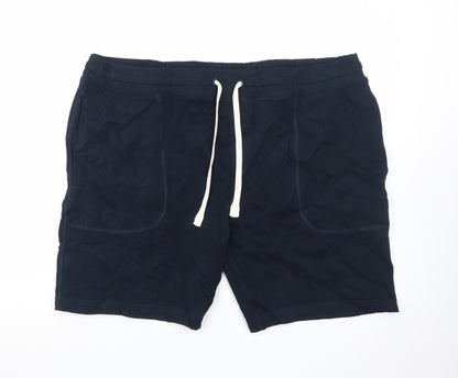 Marks and Spencer Men’s Blue 2XL Sweat Shorts with Drawstring Waist