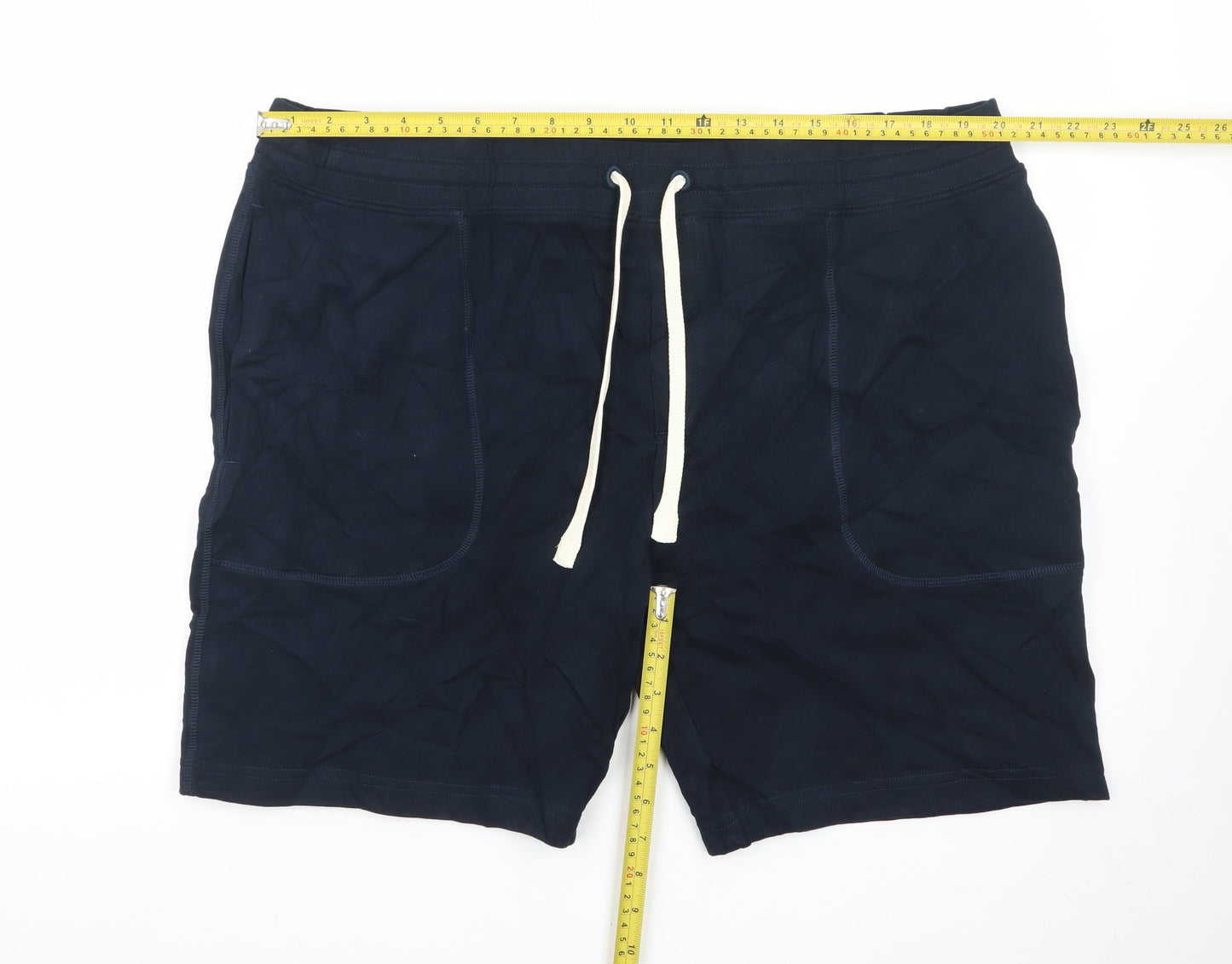 Marks and Spencer Men’s Blue 2XL Sweat Shorts with Drawstring Waist