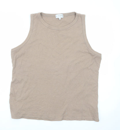 In The Style Women's Beige Sleeveless Tank Top Size 20
