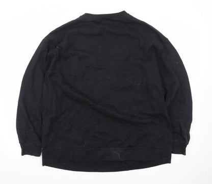 Boohoo Unisex Black 'MAMA' Graphic Pullover Sweatshirt Size L