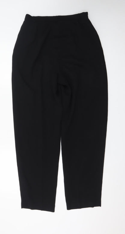 Casual Corner Women's Black Size 8 High Rise Pleated Trousers
