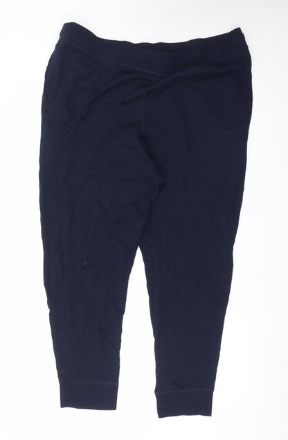 Loungewear Men's Navy Blue 2XL Lounge Pants Drawstring Cotton Blend