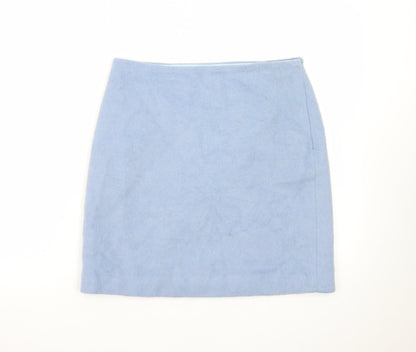 Boden Women's Blue Wool Pencil Skirt Size 10