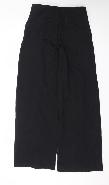 Marks and Spencer Women’s Black Wide-Leg Trousers Size 10 Long
