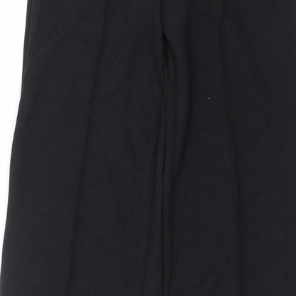 Marks and Spencer Women’s Black Wide-Leg Trousers Size 10 Long