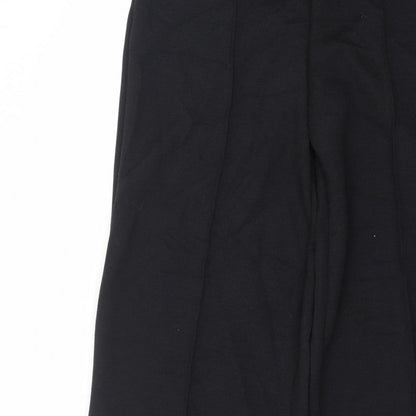 Marks and Spencer Women’s Black Wide-Leg Trousers Size 10 Long