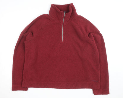 Craghoppers Women Red Fleece 1/2 Zip Pullover Jumper Size 20
