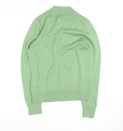 Phase Eight Women Green V-Neck Lambswool Jumper Size 12