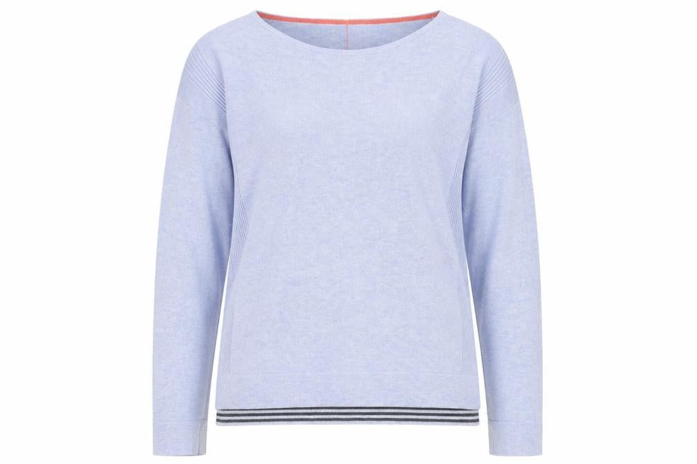 White Stuff Women Blue Size 8 Crew Neck Pullover Jumper