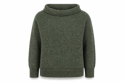 Klass Mens Green XL Roll Neck Chunky Knit Pullover Jumper