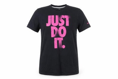 Nike Women's Black Just Do It T-Shirt Medium Short Sleeve Cotton
