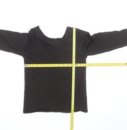 Hobbs Women’s Black Cotton Boat Neck Pullover Jumper Size 12