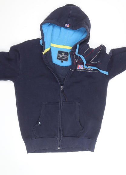 Lansdown Men's Blue Full Zip Hoodie S Embroidered British Eventing