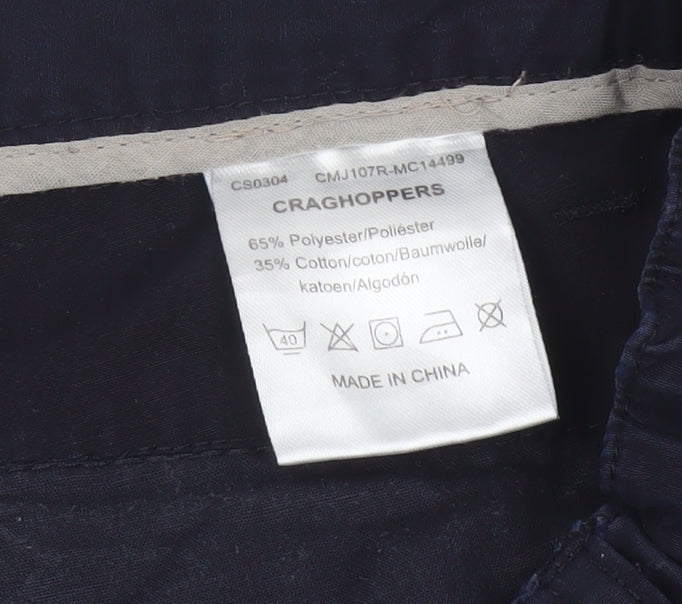 Craghoppers Men's Navy Convertible Cargo Trousers Size 34R