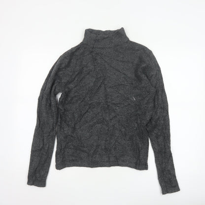 Brave Soul Women's Grey Roll Neck Knit Jumper Size 16