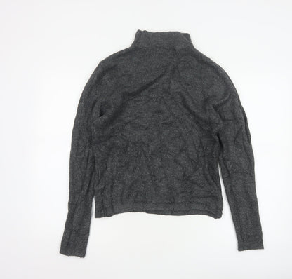 Brave Soul Women's Grey Roll Neck Knit Jumper Size 16