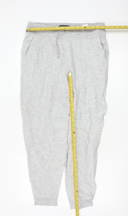 Marks and Spencer Women’s Grey Cotton Blend Jogger Trousers Size 14