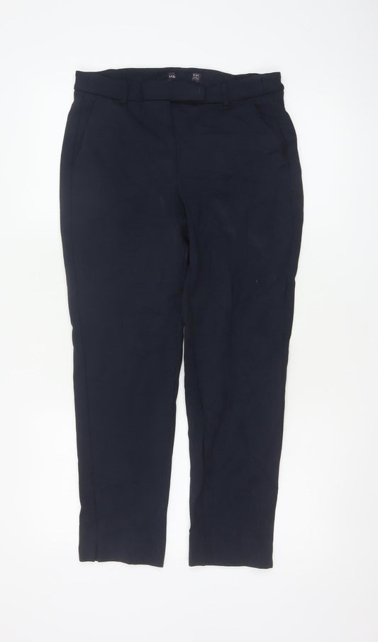 Marks and Spencer Womens Navy Blue Slim Dress Pants Size 12