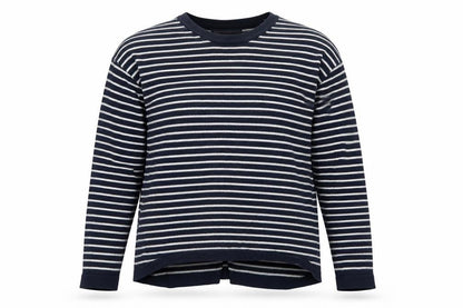 Paul Costelloe Women's Blue Striped Cotton Cardigan UK 10