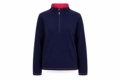 Peter Storm Women's Navy 1/2 Zip Fleece Pullover Size 12 Outdoor Warm Lined