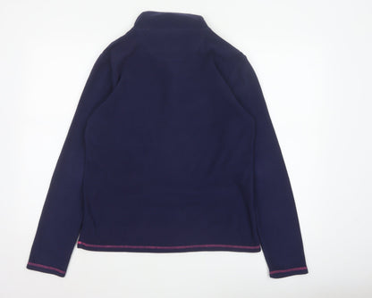 Peter Storm Women's Navy 1/2 Zip Fleece Pullover Size 12 Outdoor Warm Lined